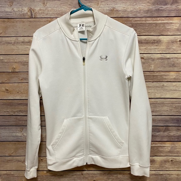Under Armour Tops - Women’s white Under Armour zip up sweatshirt